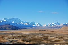 09 Cho Oyu, Nangpai Gosum I, Nangpa La, Jobo Rabzang Early Morning From Across Tingri Plain